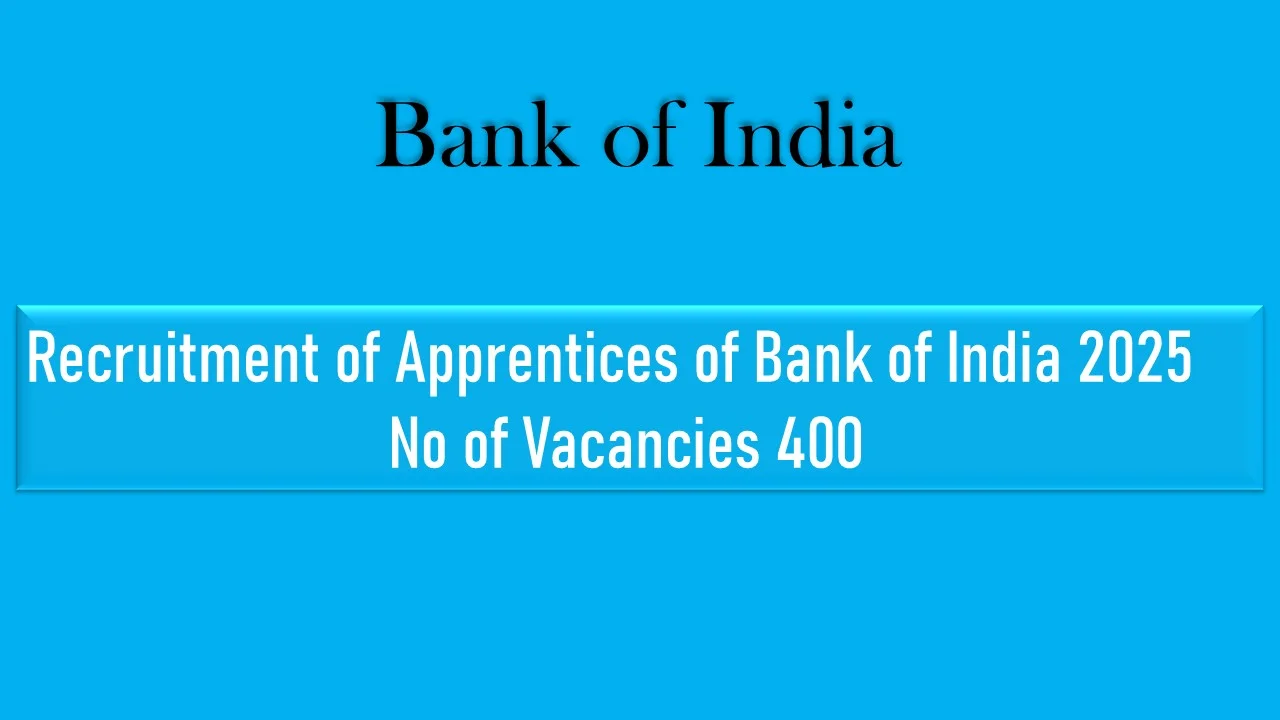 BOI Apprentice Notification 2025-26